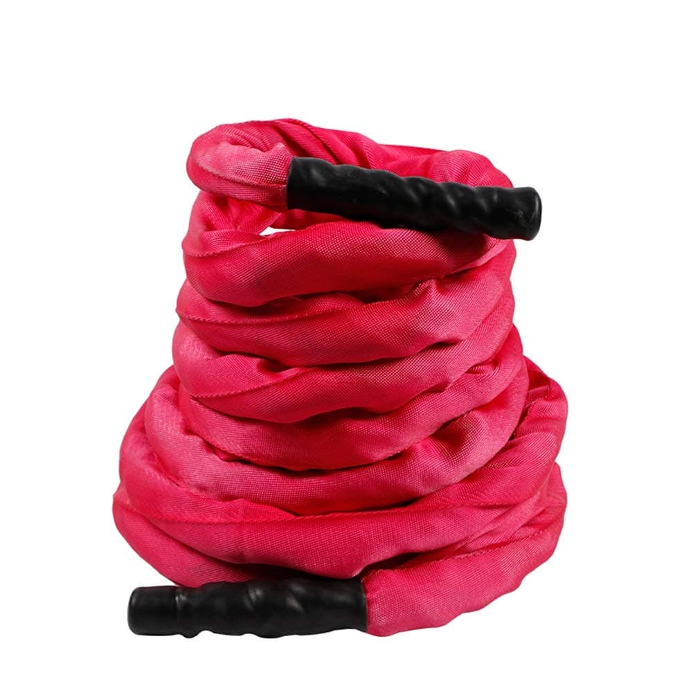 WMMDM Red Battle Rope Poly Dacron Exercise Rope Undulation Core Strength Training Equipment Gym Workout Ropes