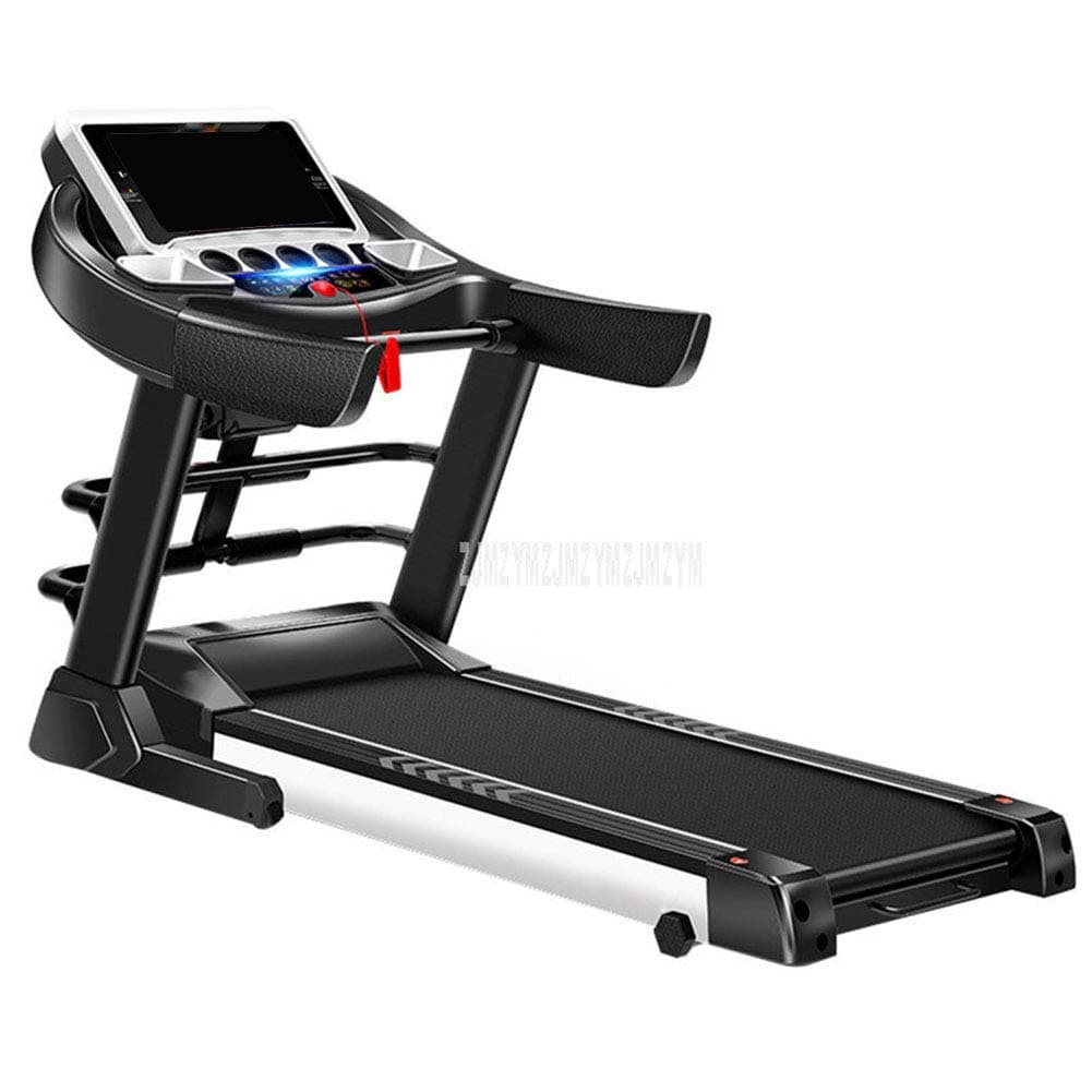 ZHANGY 5 inch Display Screen Electric Foldable Mini Treadmill Sit-Up Function Gradient Adjustment Mute Indoor Fitness Equipment