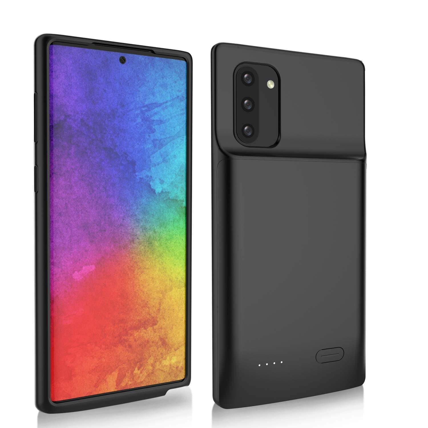 Galaxy Note 10 Plus Battery Case, RUXELY 6000mAh Portable External Backup Charging Pack, Rechargeable Impact-Resistant Power Charger Case Compatible with Samsung Galaxy Note 10 Plus(Black)