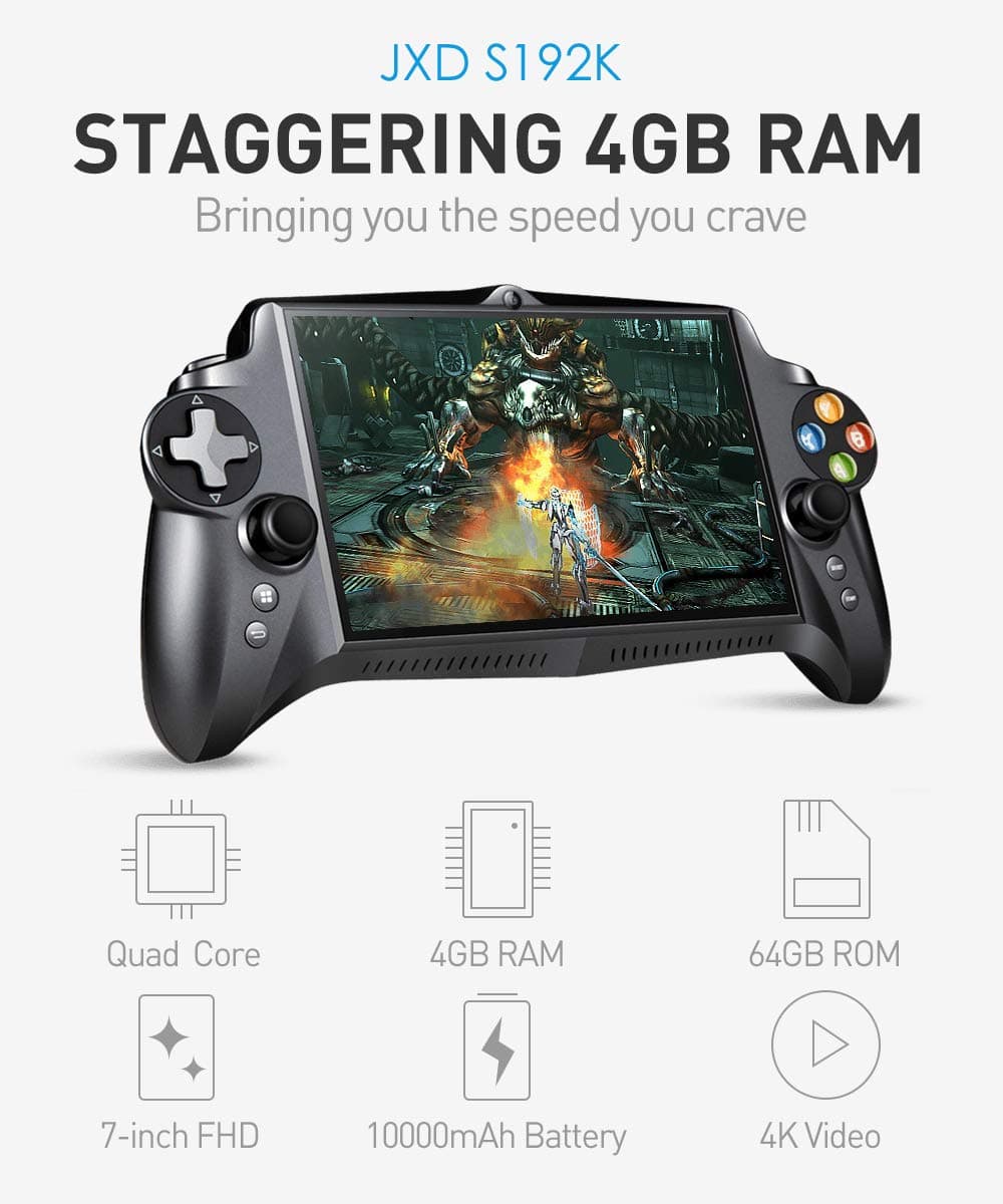S192K Game Phablet 7 inch IPS Screen Gamepad with Quad-core 1.8GHz ARM Cortex - A17 / 4GB DDR3 RAM / 64GB High-speed EMMC for Andriod 5.1