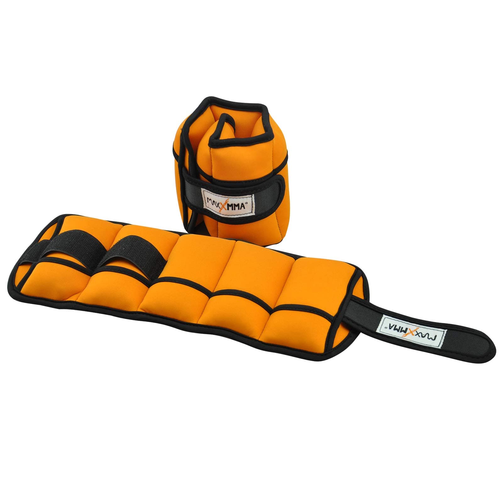 MaxxMMA 5 lbs Adjustable Neoprene Ankle Weights Pair, 2.5 lbs Each