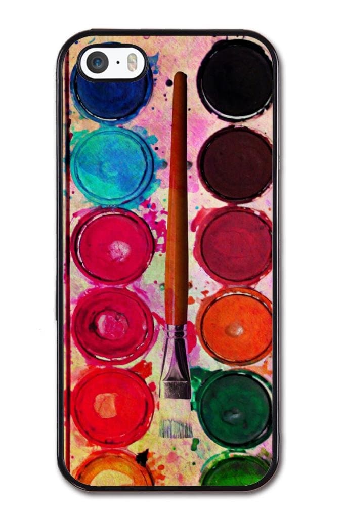 Generic Snap On Fine Art Paint Color Box Design Soft TPU Cellphone Case Back Skin Cover Protector For iPhone 5,5S