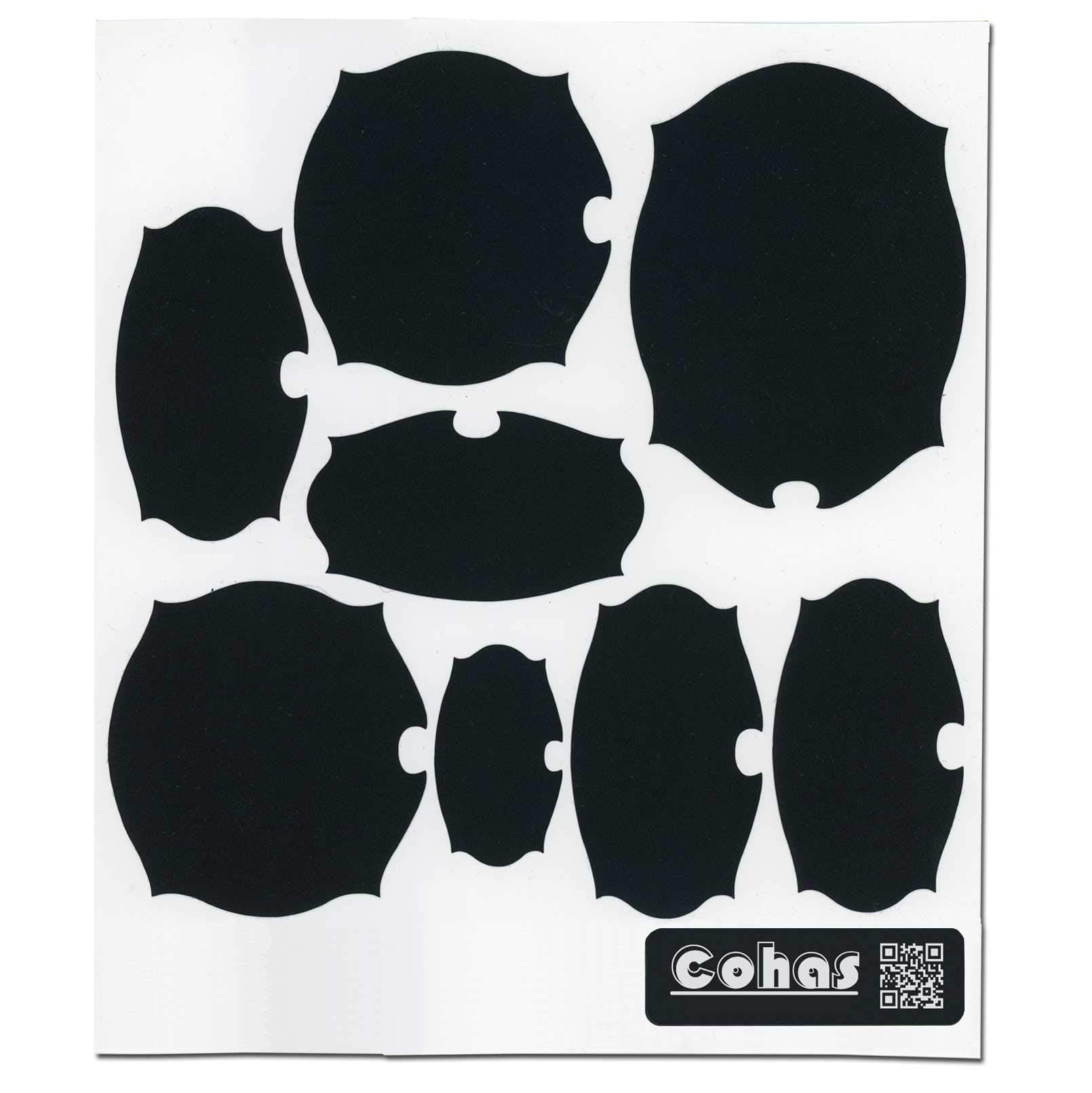 Cohas Chalkboard Labels for OXO POP Storage Containers Includes No Marker and 56 Labels, Elegant Shapes, Refill Kit No Marker