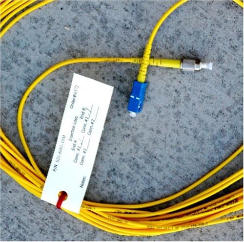 10 Meter Singlemode Simplex AX Series Jumper Cable ST to FC