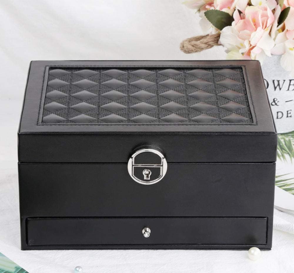 GYJCD High-End Drawer Jewelry Box Large Multi-Layer Pull Jewelry Box Portable Multifunctional Storage Box