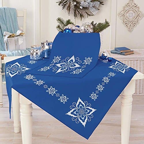 Elegant Snowflake Table Topper &amp; Runner Thread Kit