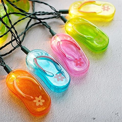 LOGUIDE LED Flip flop String Lights Warm White Lights Battery Operated Length 2.5m 20 Lights for Garden,Wedding,Party,Outdoor and Christmas