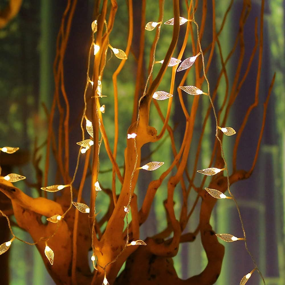 String Lights LEEDY Clearance Sale! LED String Light Warm White Garland Fairy Lights Leaf Lights for Bedroom Wedding Atmosphere Decoration