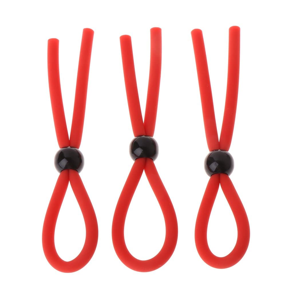 FXCO 3pcs Adjustable Rings Set for Men Keeper Enhancer Prolong