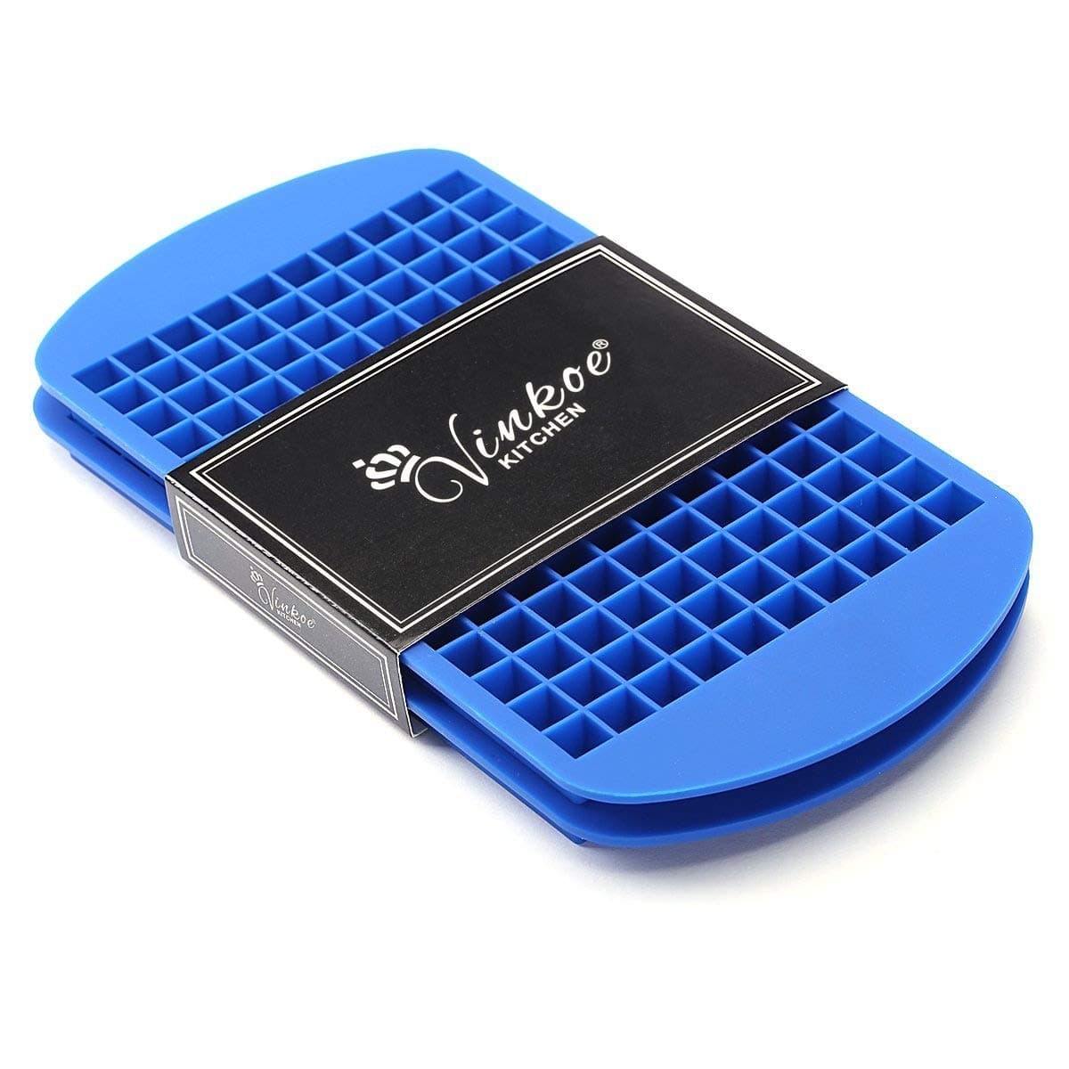 Mini Ice Cube Mold Tray, Ice Cube Trays - 3/8'' 160 Frozen Mini Cubes 100% Food Grade Silicone Ice Cube Molds - Keep Cool for Hours [Navy Blue 2-Pack]