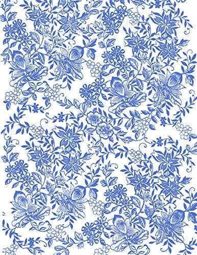 Sanbao Studio Ceramic Decals - Flower 16 (Blue)