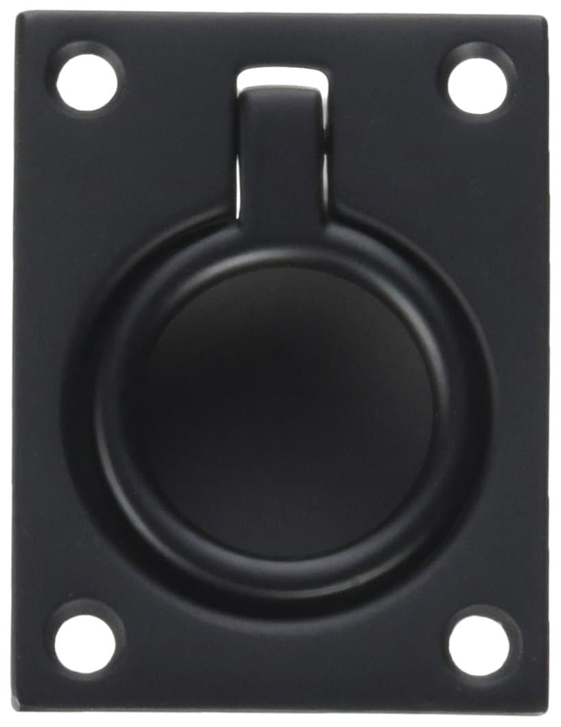 0394190 Flush Ring Pull, Black