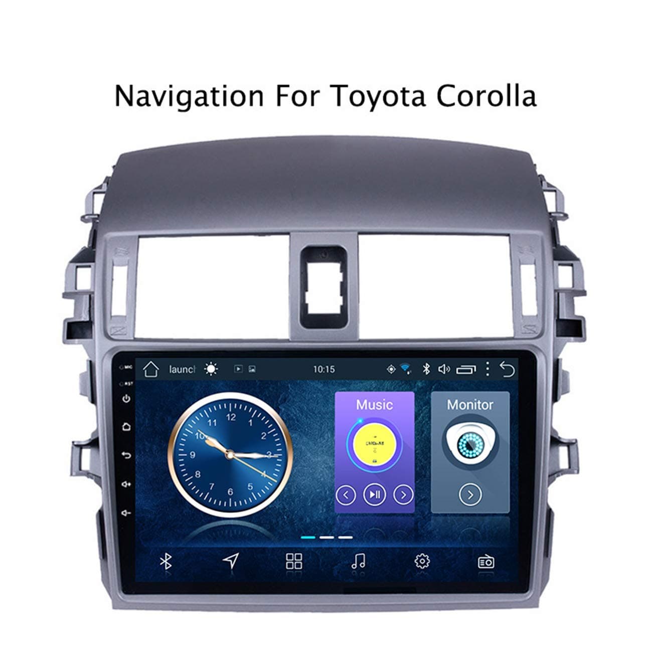 DUMXY GPS Navigation Car Stereo Android 8.1 9" Multimedia Player For Toyota Corolla 2007-2013 Support Wifi USB DAB DVR TPMS Bluetooth Steering Wheel Control Mirror Link