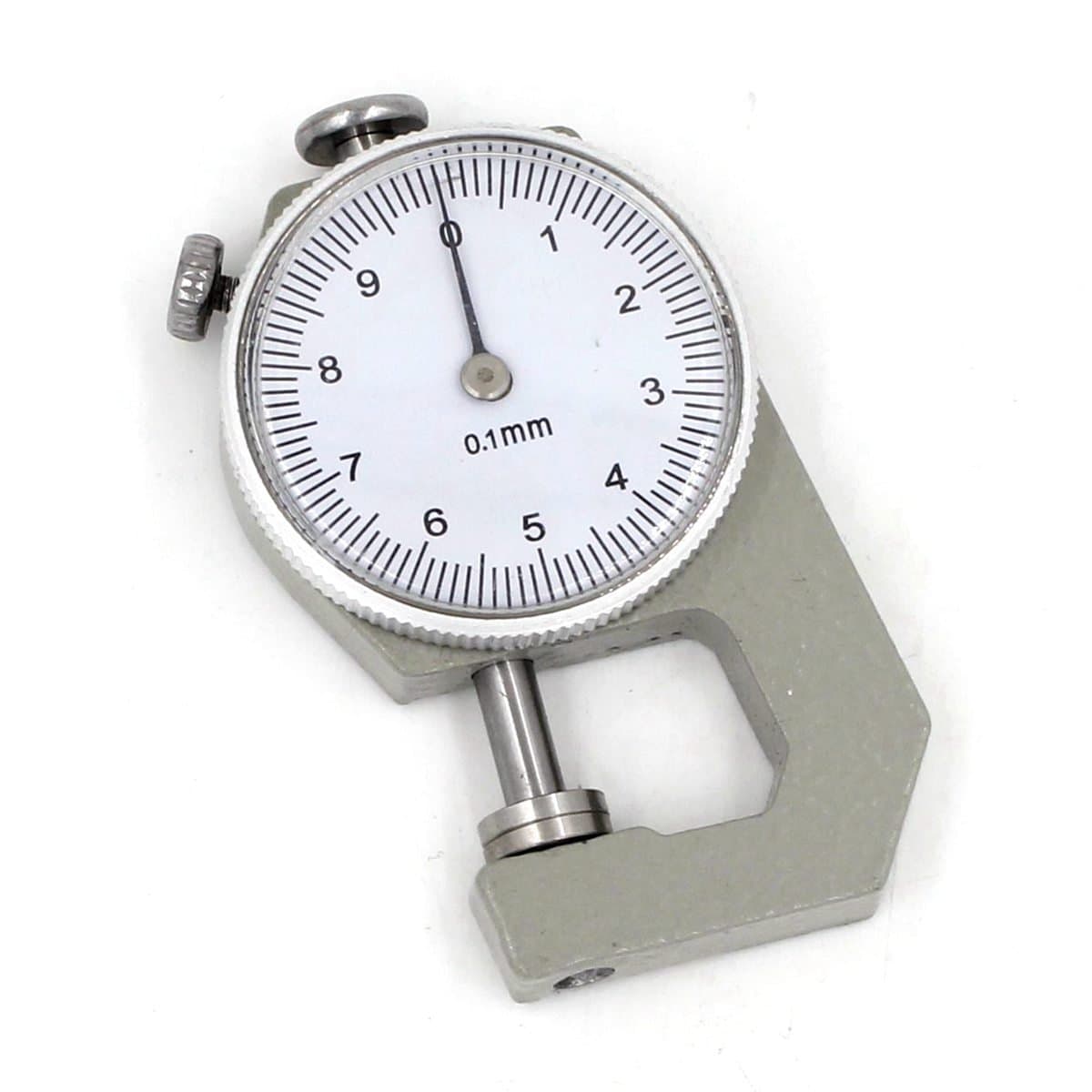 Dial Thickness Gauge Pocket Size Flat Contact Point Range 10mm Accuracy 0.1mm