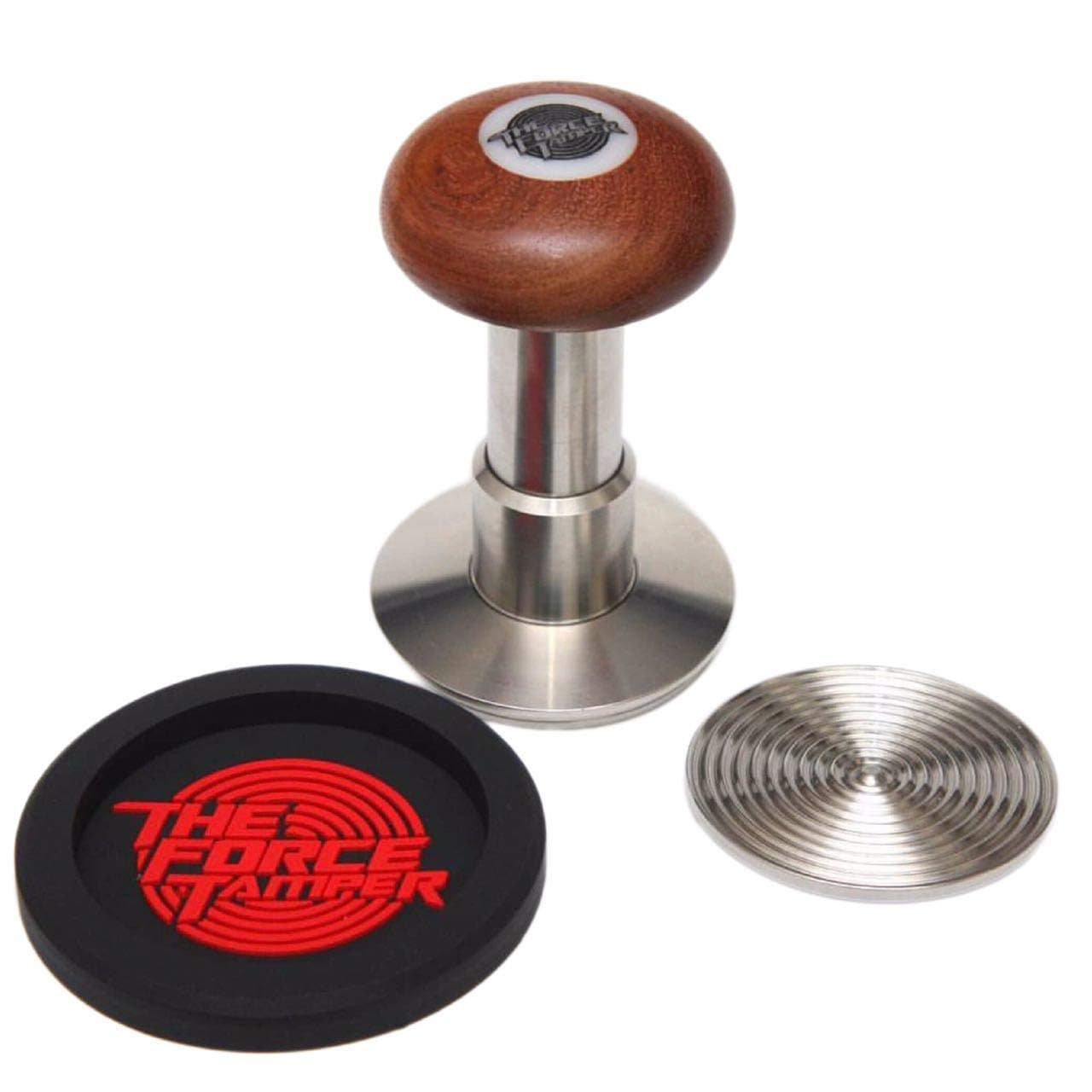 The Force Tamper-Automatic Impact Coffee Tamper Adjustable Const Pressure and Autoleveling Standard Set (53.00mm, Mush)