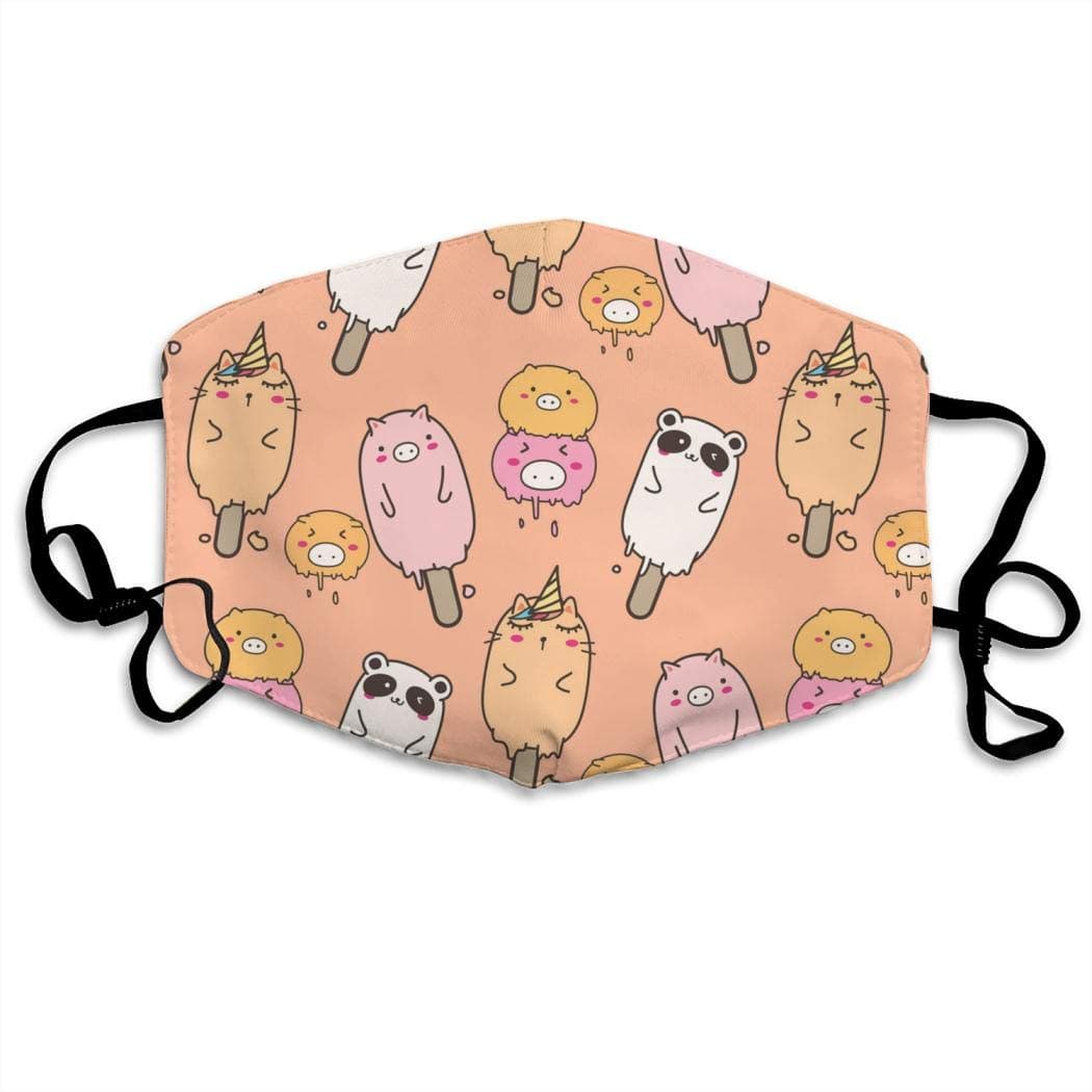 Face Mask,Bats Pattern Mouth Mask,Washable Reusable Breathable Adjustable Windproof Mouth-Muffle