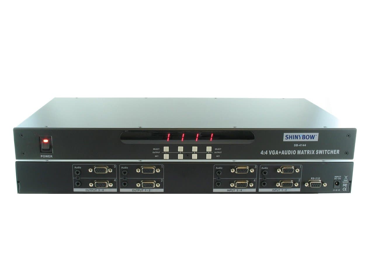 4x4 VGA-AUDIO MATRIX SWITCHER SB-4144