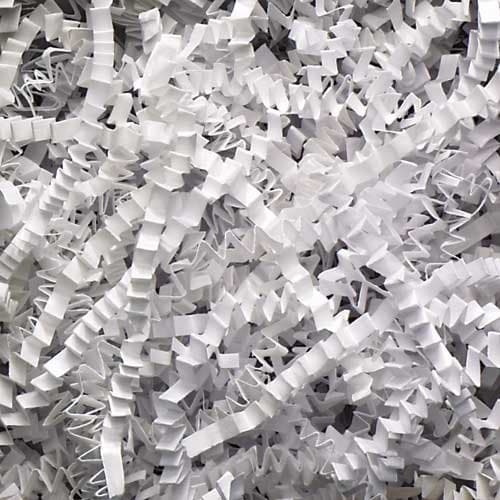 1/2 LB Crinkle Paper Shred, White