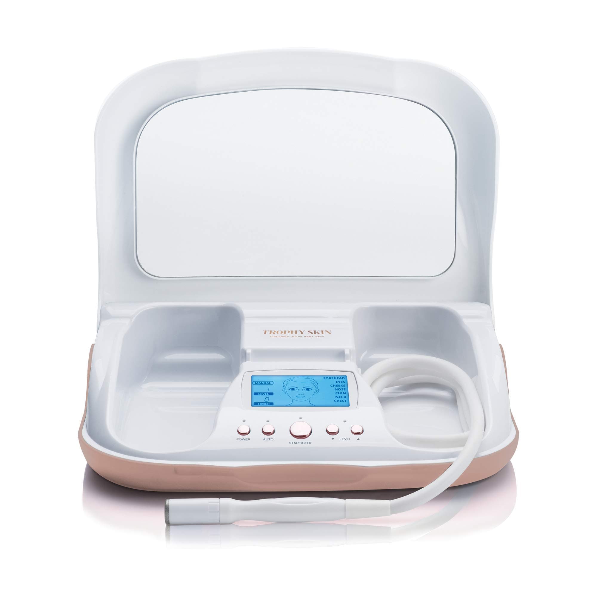 Trophy Skin MicrodermMD Microdermabrasion Machine - Spa-Quality Diamond Tip and Advanced Vacuum Technology Deliver Professional Dermabrasion Facial Treatments for Radiant Skin and Reduced Wrinkles