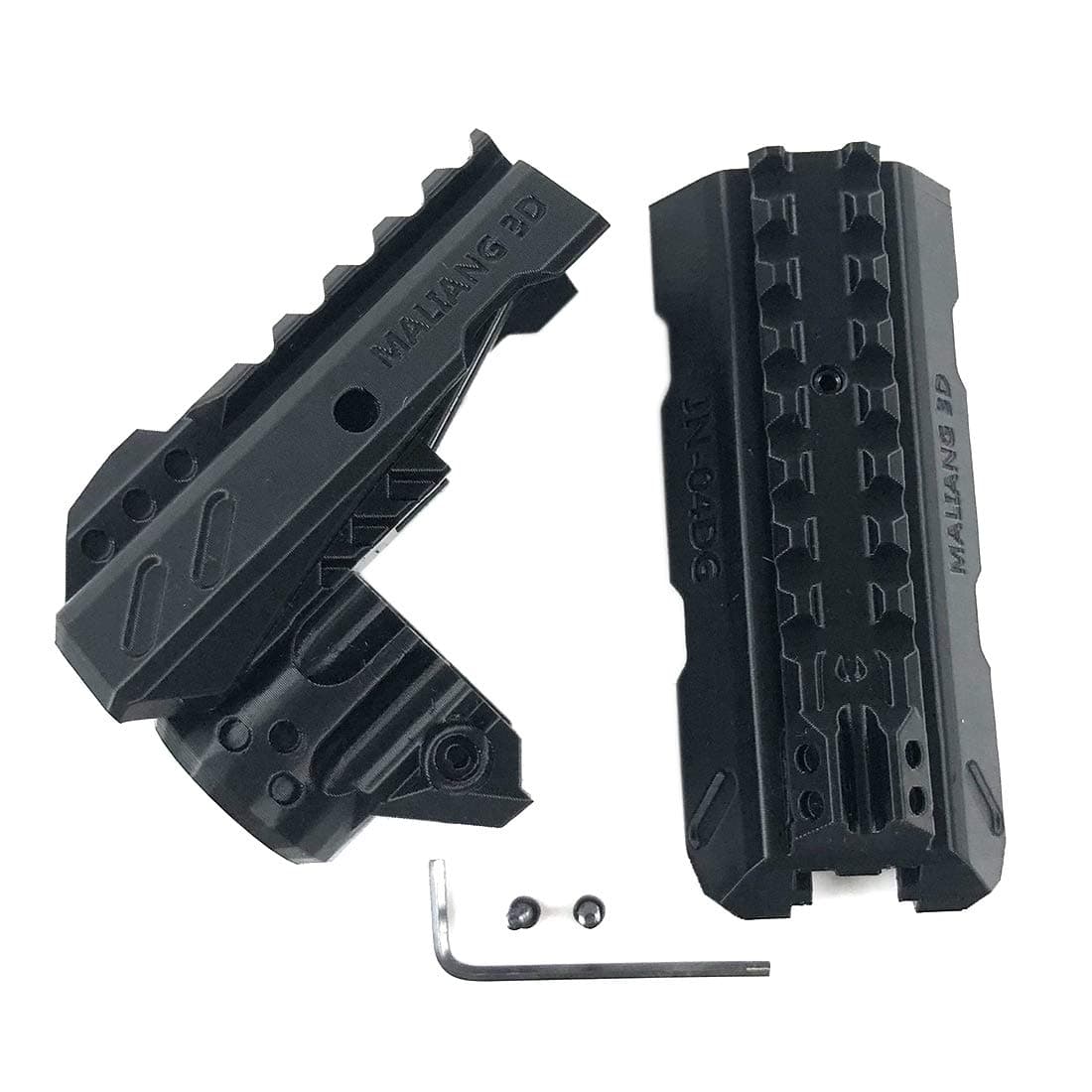 PeleusTech 3D Printed Barrel Kit for Nerf Ranger / Nerf Zombie Strike Hammershot Blaster - Black S