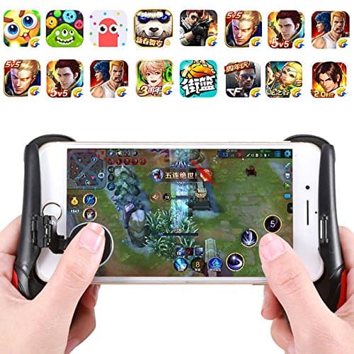 F1 Controller Handle Holder Handgrip Handle Grip Case with Joystick for Mobile Phone, Ergonomic Design to Improve Grip and Comfort, Support 4.5''-6.5'' Smartphone