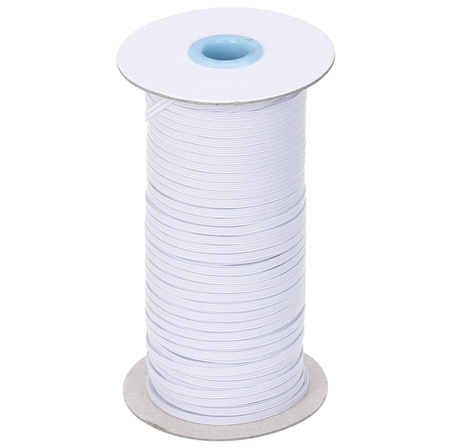 COTOWIN 1/8-inch(3mm) White Braided Polyester Elastic Roll (130 Yards)