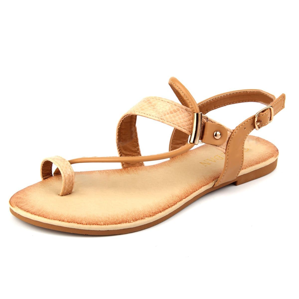 Mu Dan Women's Thong Flat Gladiator Summer Sandals