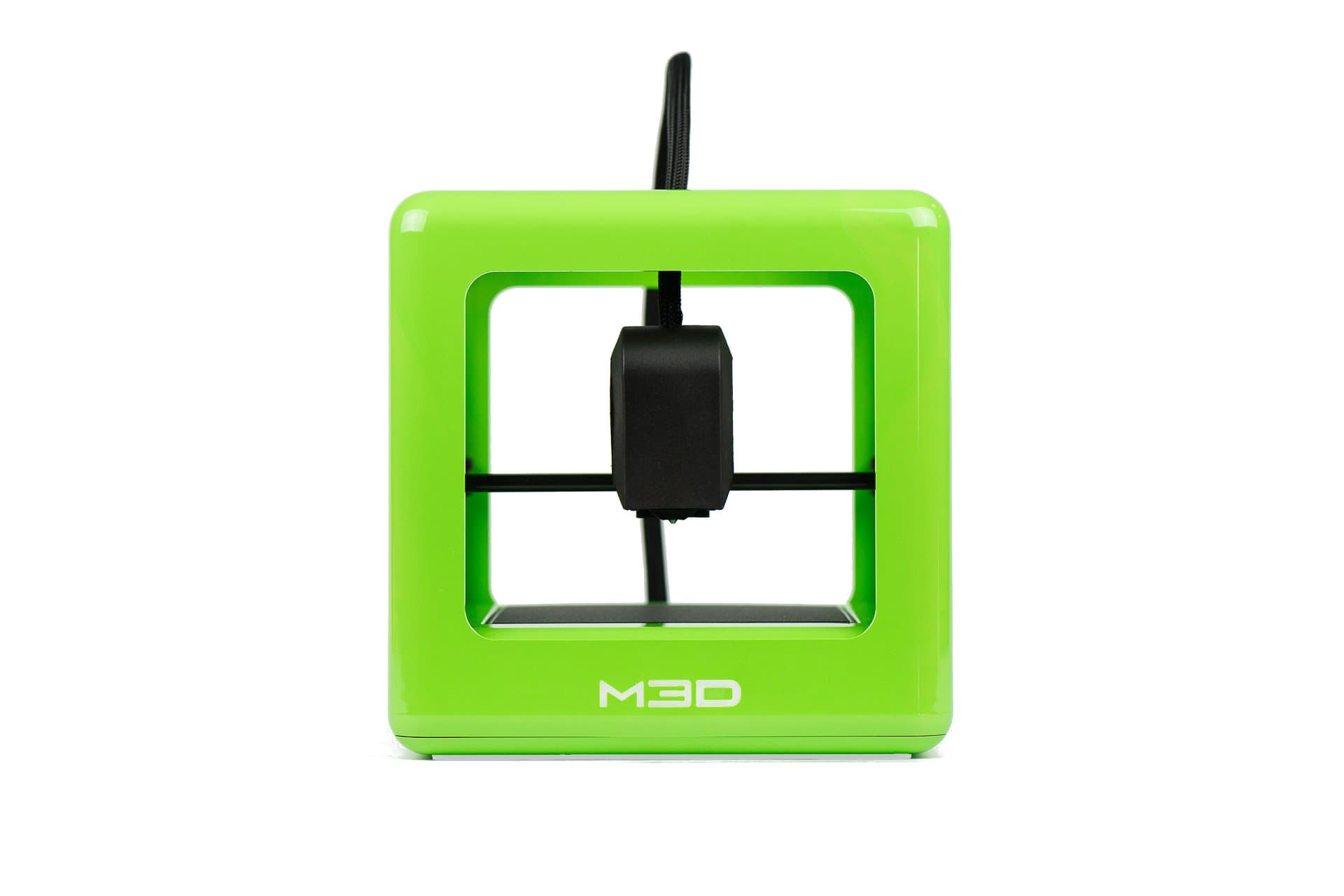 The Micro 3D Printer Retail Edition - [Green] Auto-calibrating 3D Printer, Assorted 3D Ink - 1 Spool, 1.75mm, 0.5lb, Windows Software, External Filament Port