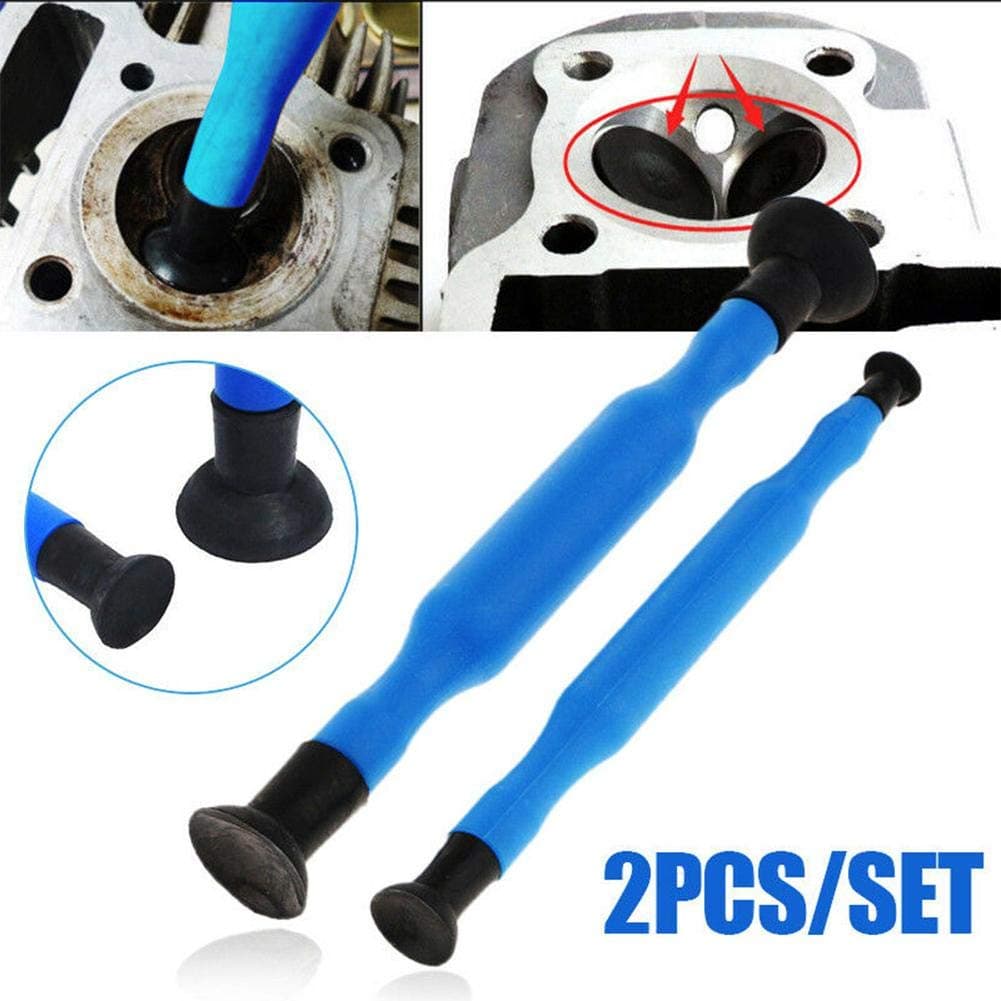 YOUNGFLY 2Pcs Valve Lapping Grinding Sticks Valve Lapper Tool with Suction Cups Kit