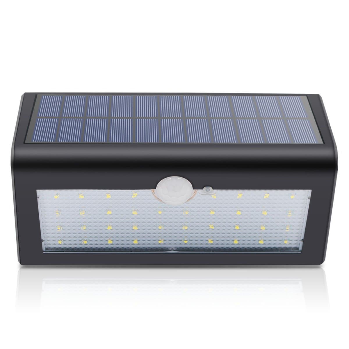 Binval Solar Wall Lights Motion Sensor 38 LED Waterproof Security Wireless Motion Sensor Wall Light for Outdoor Patio Deck Yard Garden Fence Driveaway(1-Pack).