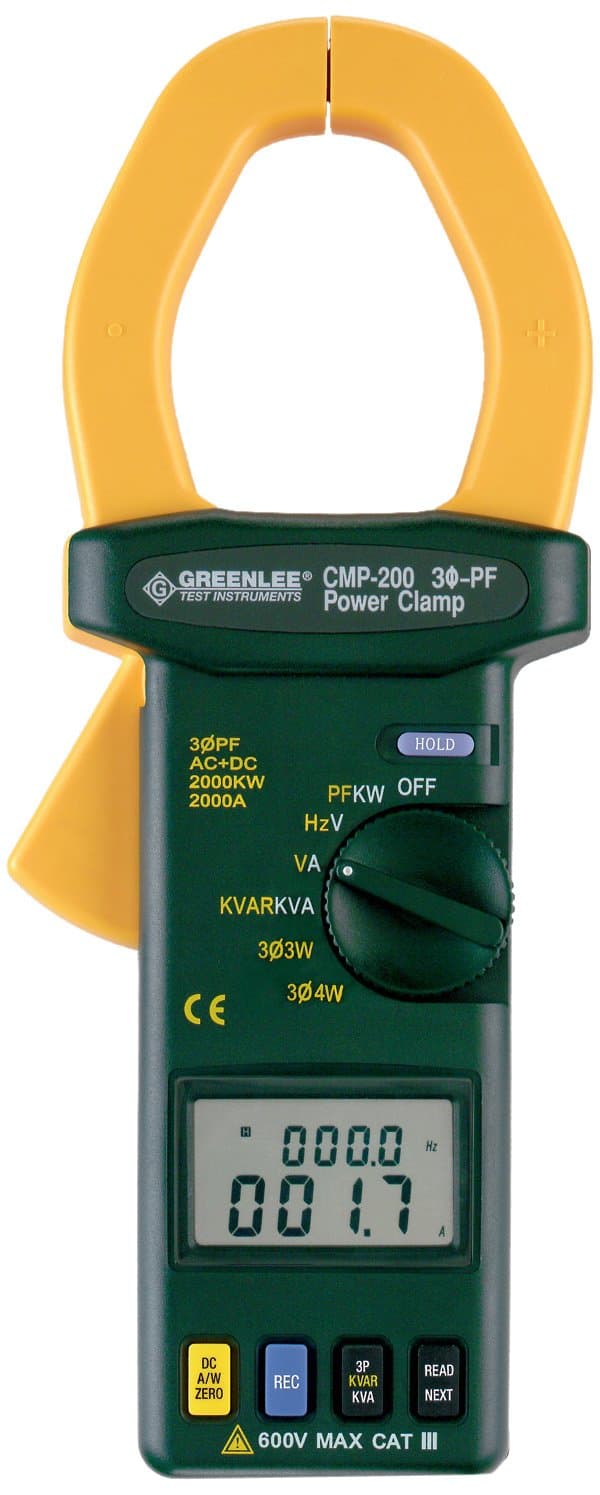 GreenleeClampmeter-Trms 2000A Pwr Fact, Elec Test Instruments (CMP-200)