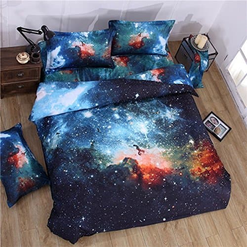 Live Direct 3d Mysterious Boundless Galaxy Colorful Outer Space Bedding Sets Bedlinen Duvet/Quilt Cover Set (Full)