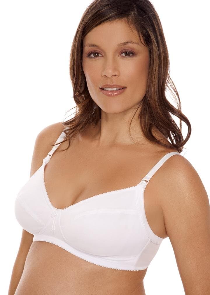 LAMAZE Soft Cup Mesh Nursing Bra with 3 Hook Closure