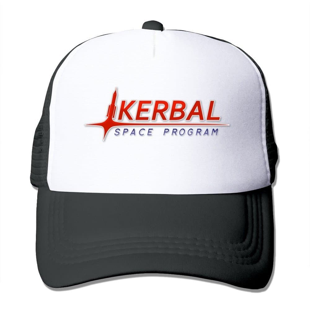 Huseki The Kerbal Space Program Trucker Hats Sun Protection Hat Black Black