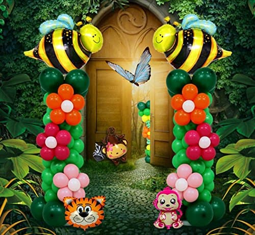 2-SET Balloon Column Stand Base and Pole Kit Balloon tower for party decoration Christmas Wedding Birthday New semester (Bee1)