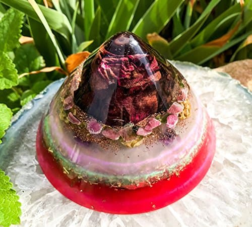 Violet Flame Orgone Generator / Heart Chakra Orgonite