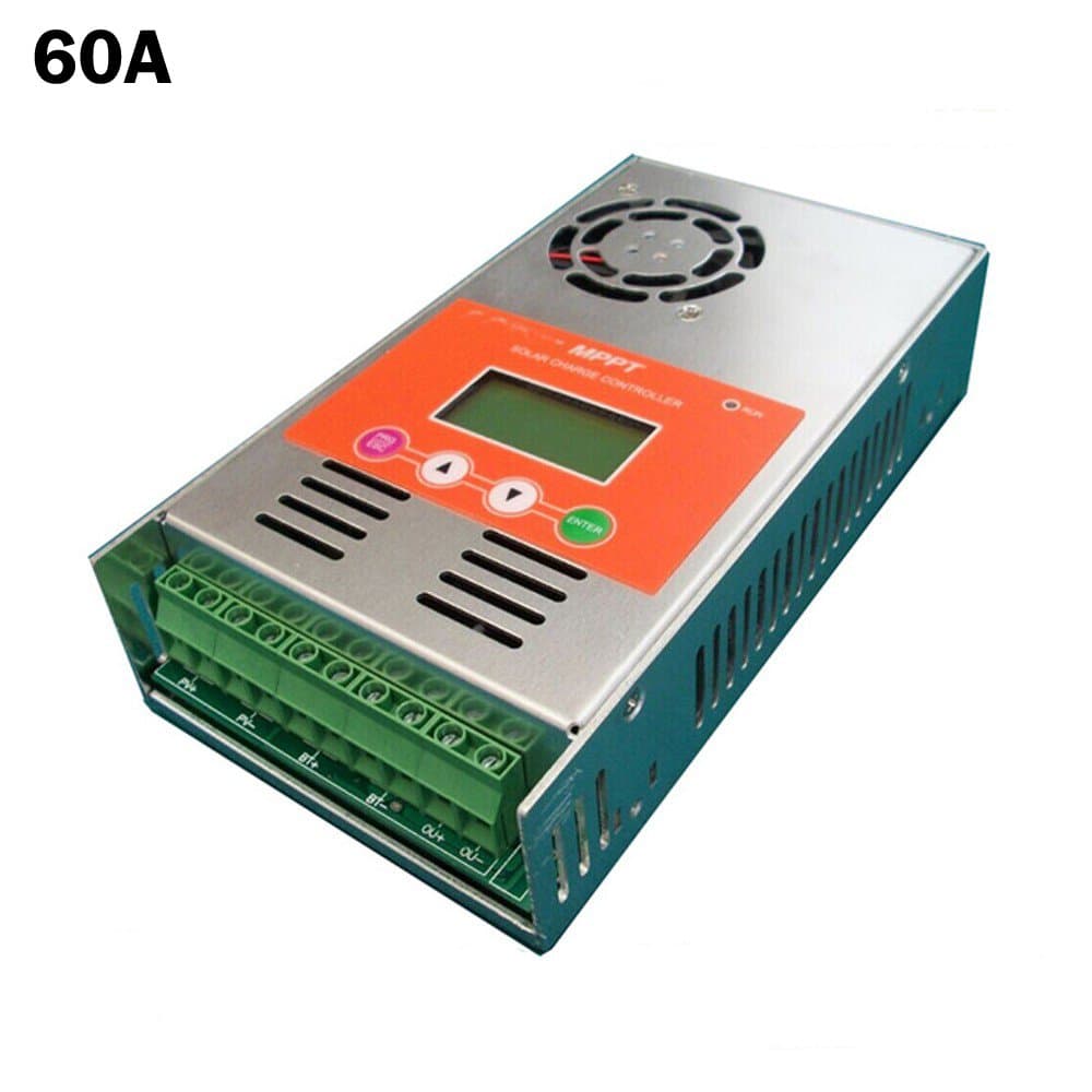 60A MPPT Solar Charge Controller for 12V/24V/36V/48VDC with LCD