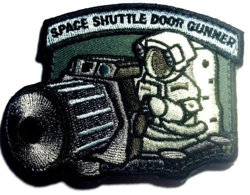 The Foliage Tactical Space Shuttle Door Gunner Patch Combat Army Morale Patch