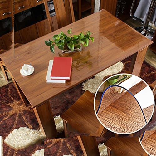 PVCtablecloth Hot soft transparent waterproof tablecloth table coffee table pad table cloth tablecloth -A 60x100cm(24x39inch)