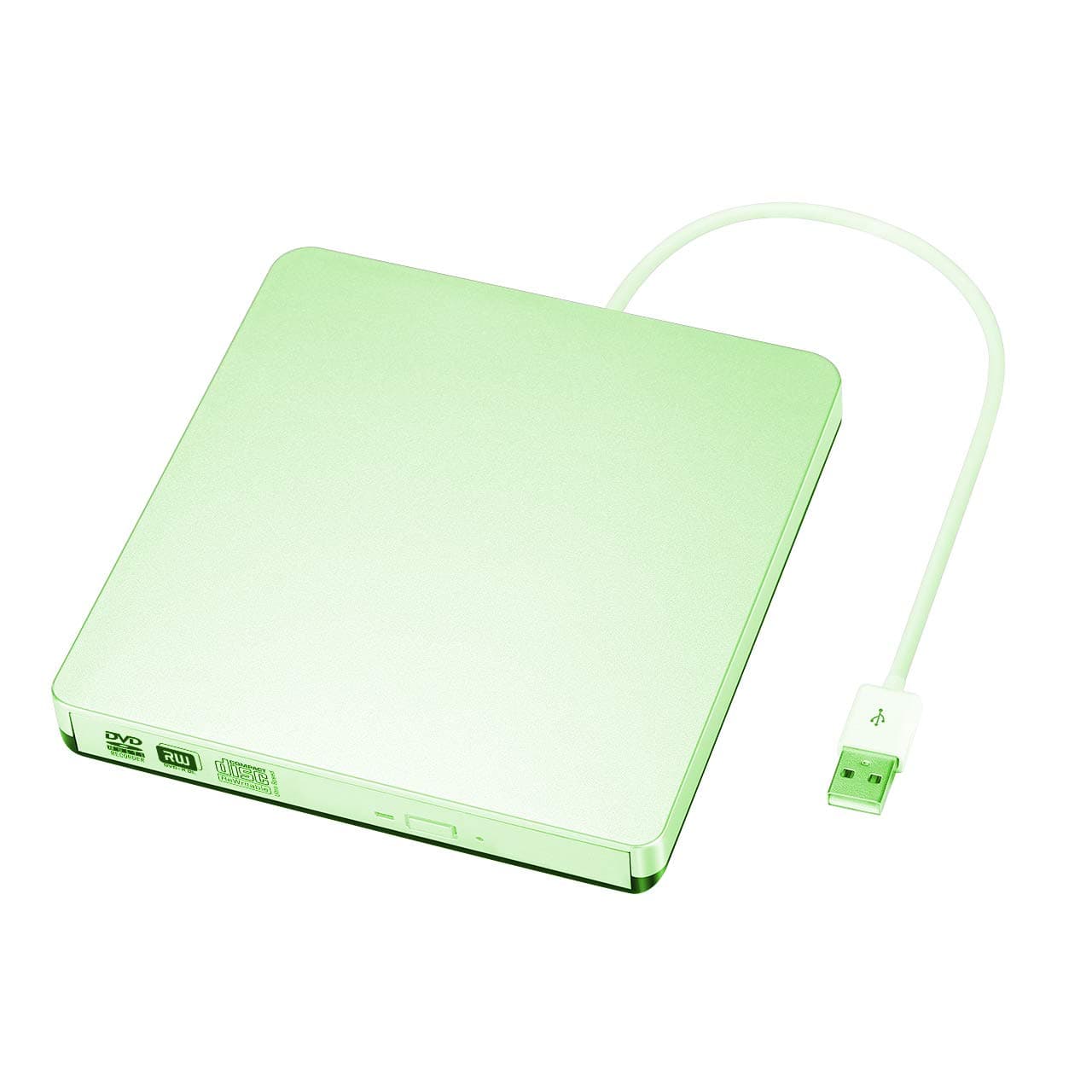 PATUOXUN External DVD CD Drive (New Version-Green)