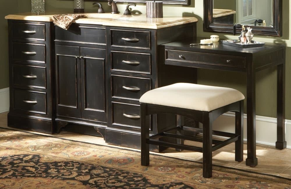 Angelo Single Sink Chest with Dressing Vanity 84