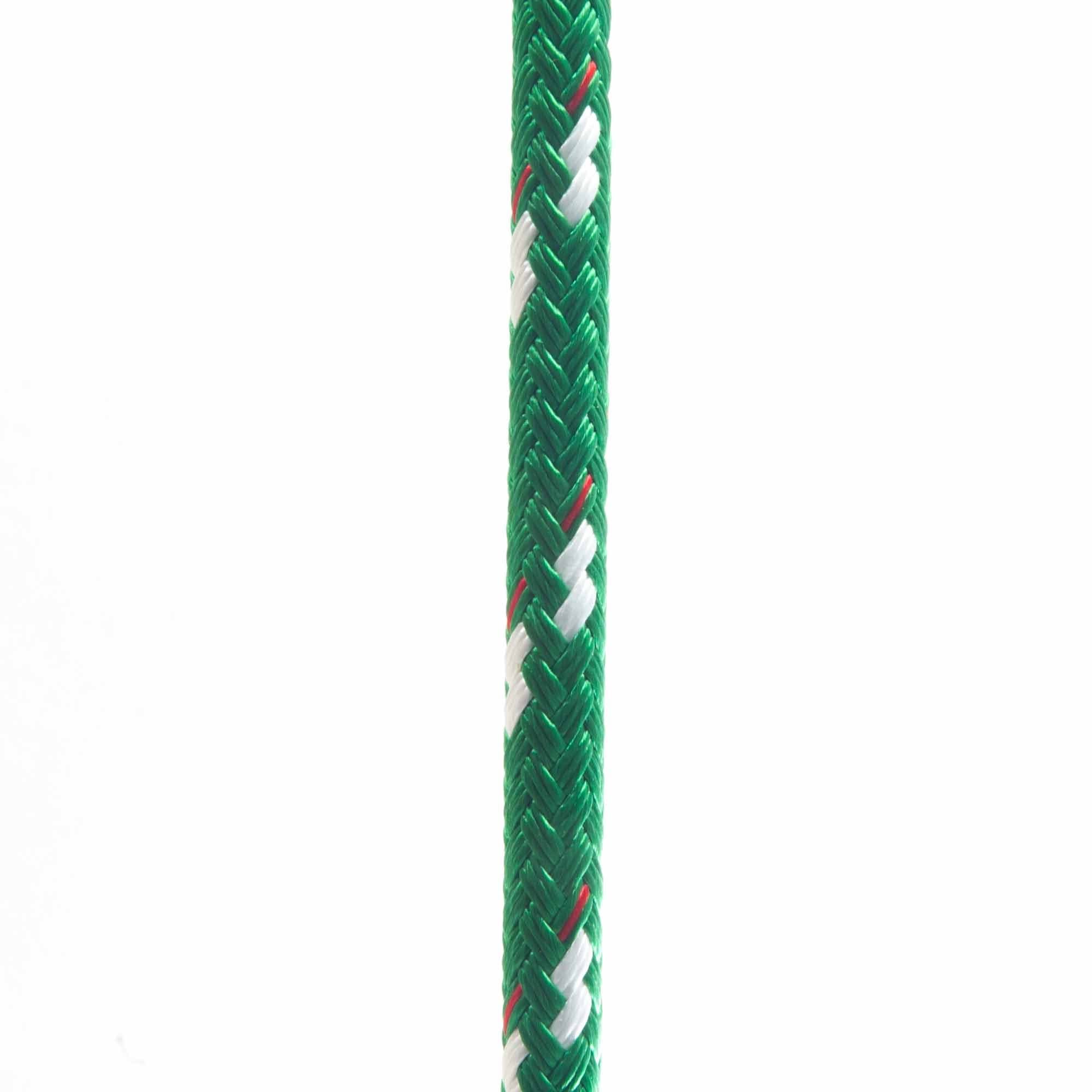 New England Ropes 3/8in (10mm) Sta-Set Solid Green 10 Feet Long