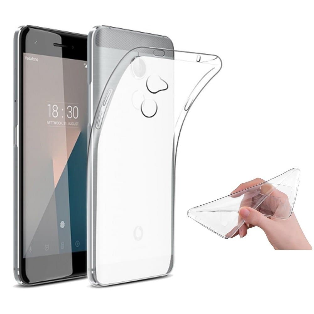 SS Tech Case For Vodafone Smart N8 Crystal Clear Soft Gel TPU Bumper Case with Anti-Scratch Clear Back Case