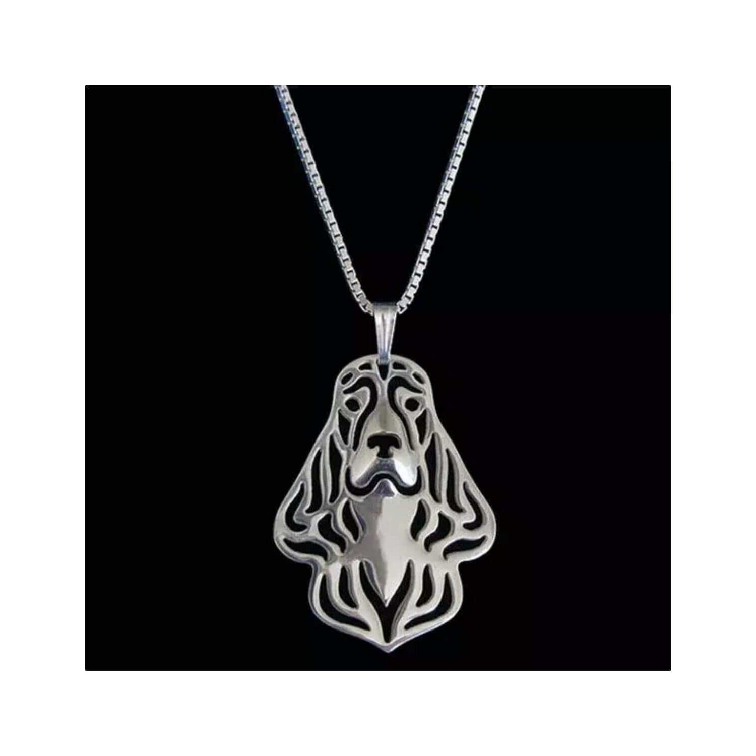 MMBD English Cocker Spaniel Necklace Silver-Tone