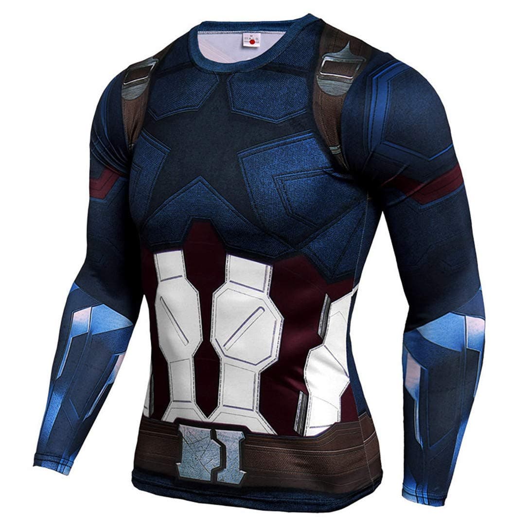 HIMIC E77C 3D Super Hero Close-Fitting Quick-Drying Elastic Sport Cosplay T-Shirt