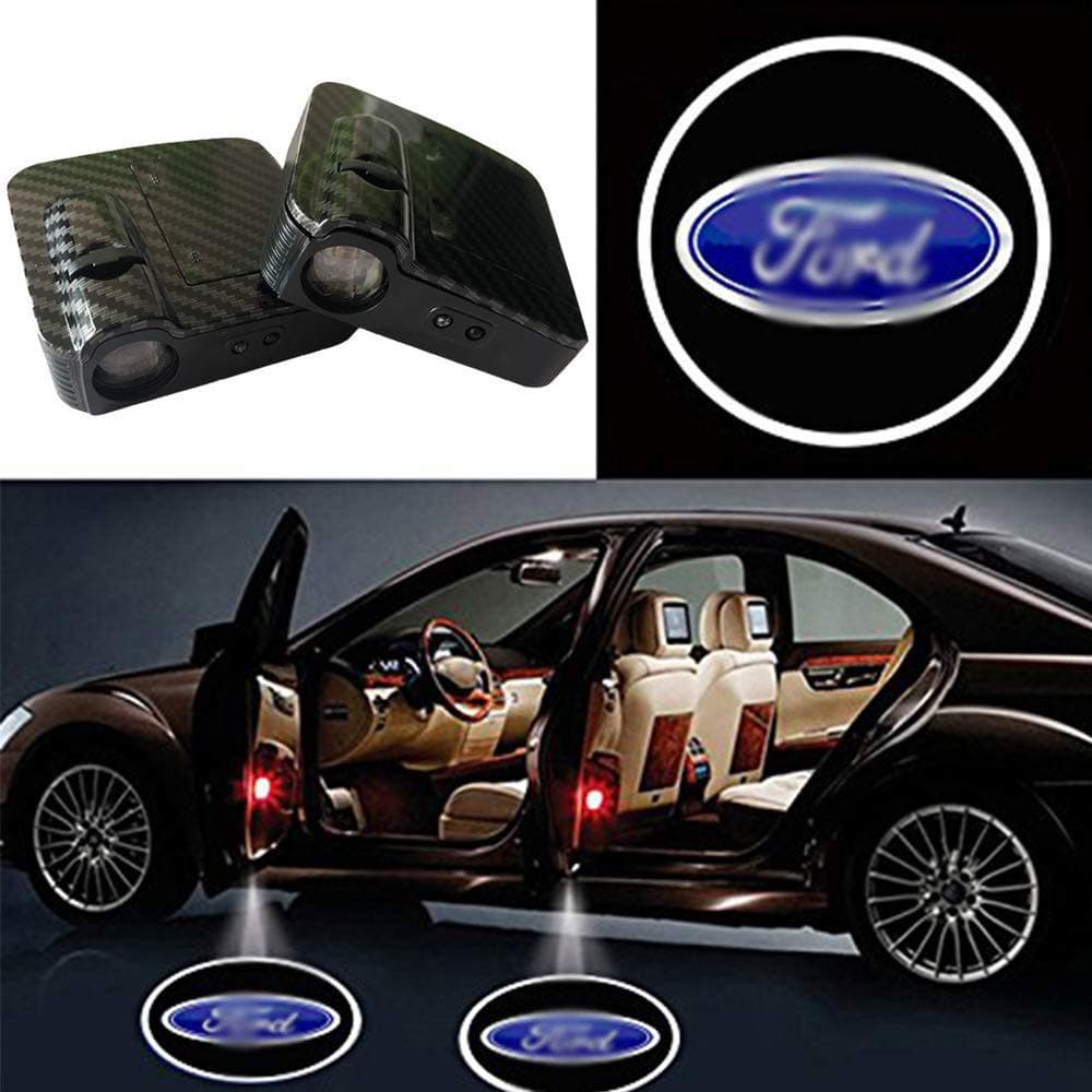 SOONDAR Car Door Light Projector Upgraded Universal Sensor Wireless Car Projection Cree Projector Door Shadow Light Welcome Light - 2PCS