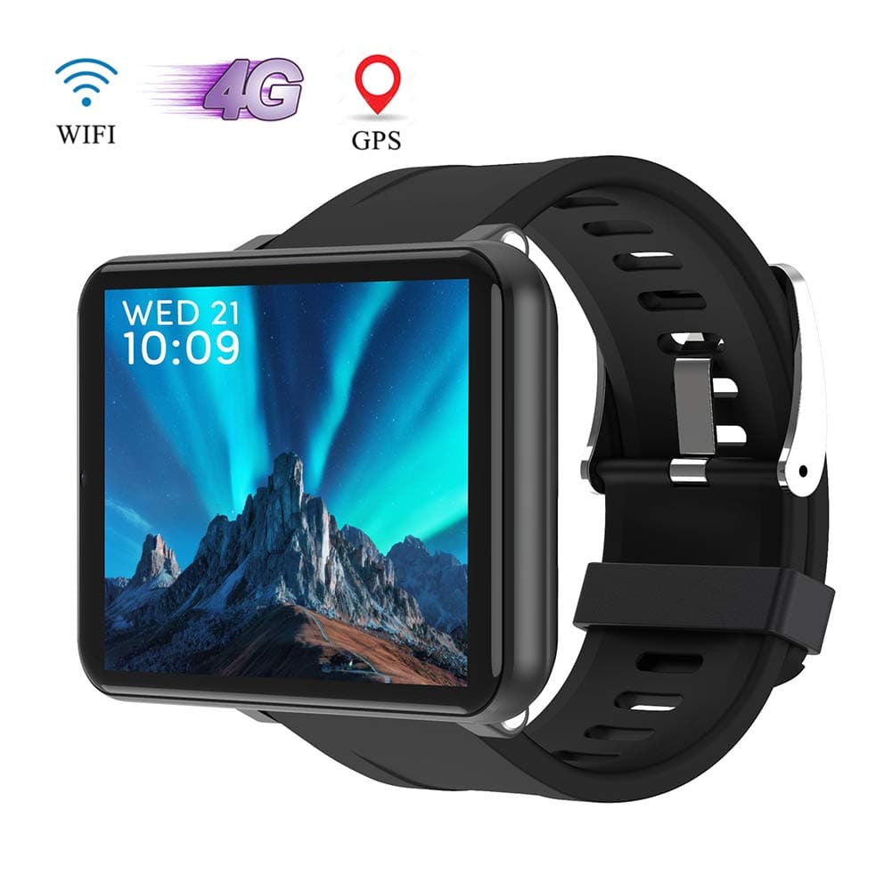 OOLIFENG Android 7.1 4G GPS Smart Watches for Men Women, Bluetooth Fitness Tracker with SIM Card Slot, 3GB+32GB, Wi-Fi, Pedometer and Heart Rate Monitor