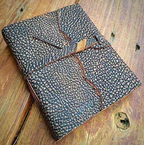 LEATHER JOURNAL Brown Hand Torn Personalized Rustic Leather Journal Sketchbook Notebook Travel Gift Journal