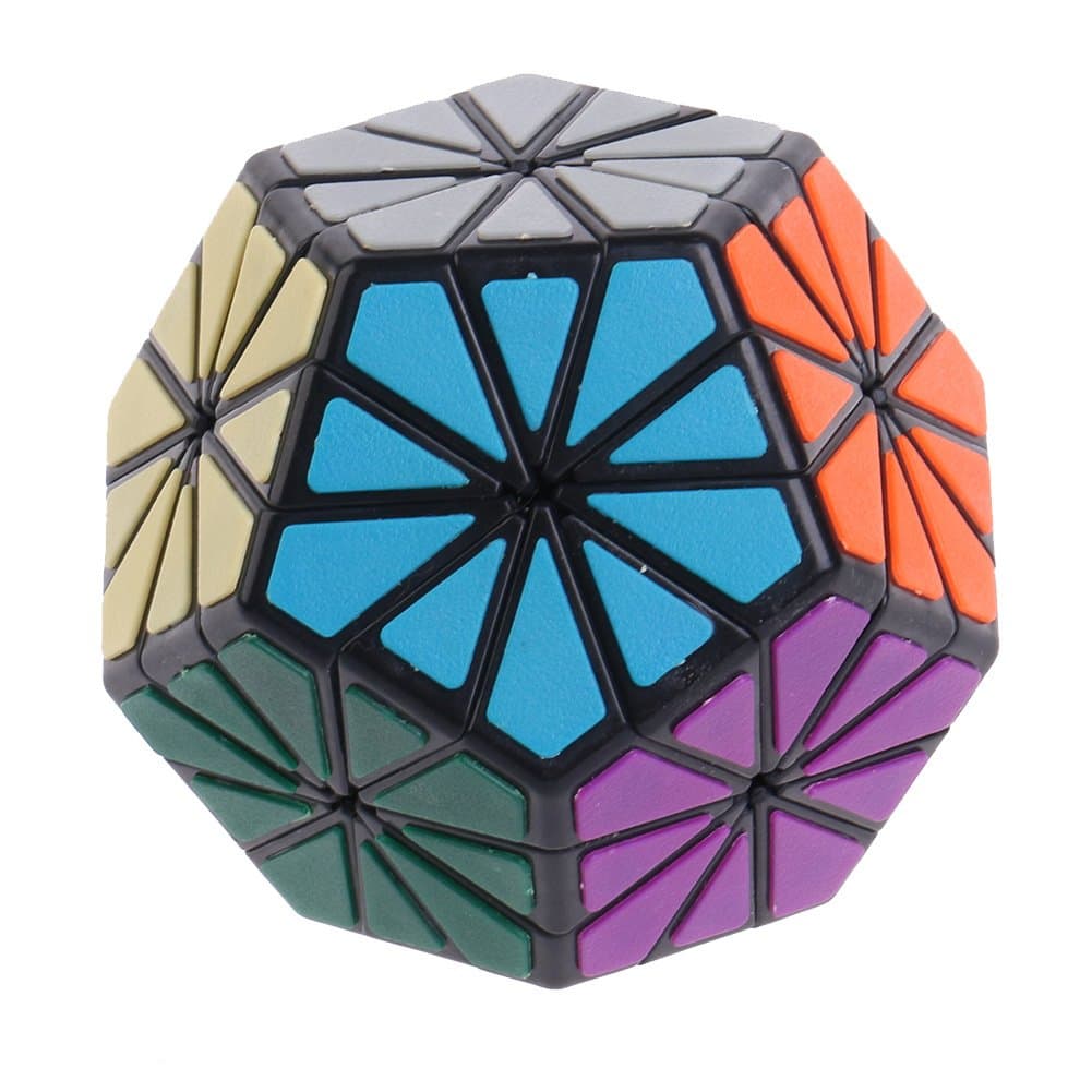 W8 Black line Daisy Magic Cube Pentagonal Dodecahedron Shaped Cube DIY Toys