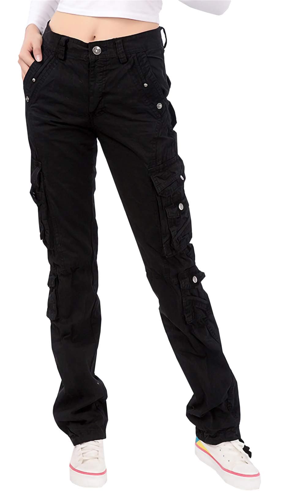 NAWONGSKY Women's Utility Cargo Pants